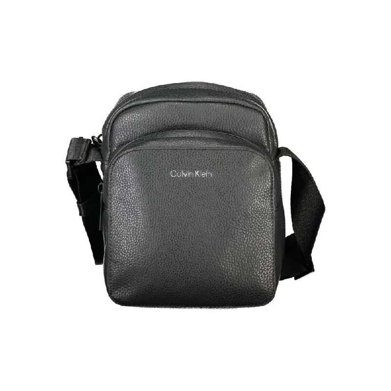 Season Offer Calvin Klein Black Polyester Shoulder Bag Statement Bags, Shop Today
