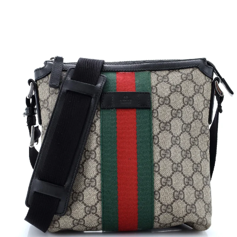 Durable Fashion Picks Web Messenger Bag GG Coated Canvas Medium Classic Bags, Exclusive Deals