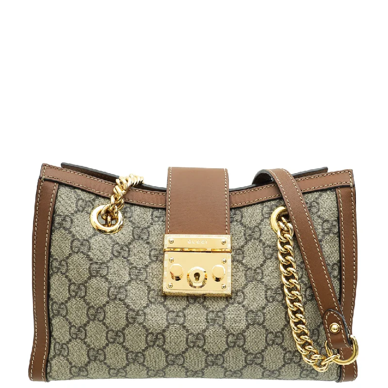 Eco-Friendly Bags With Promotions Gucci GG Supreme Padlock Tote Small Bag Luxury Handbags At Budget-Friendly Rates