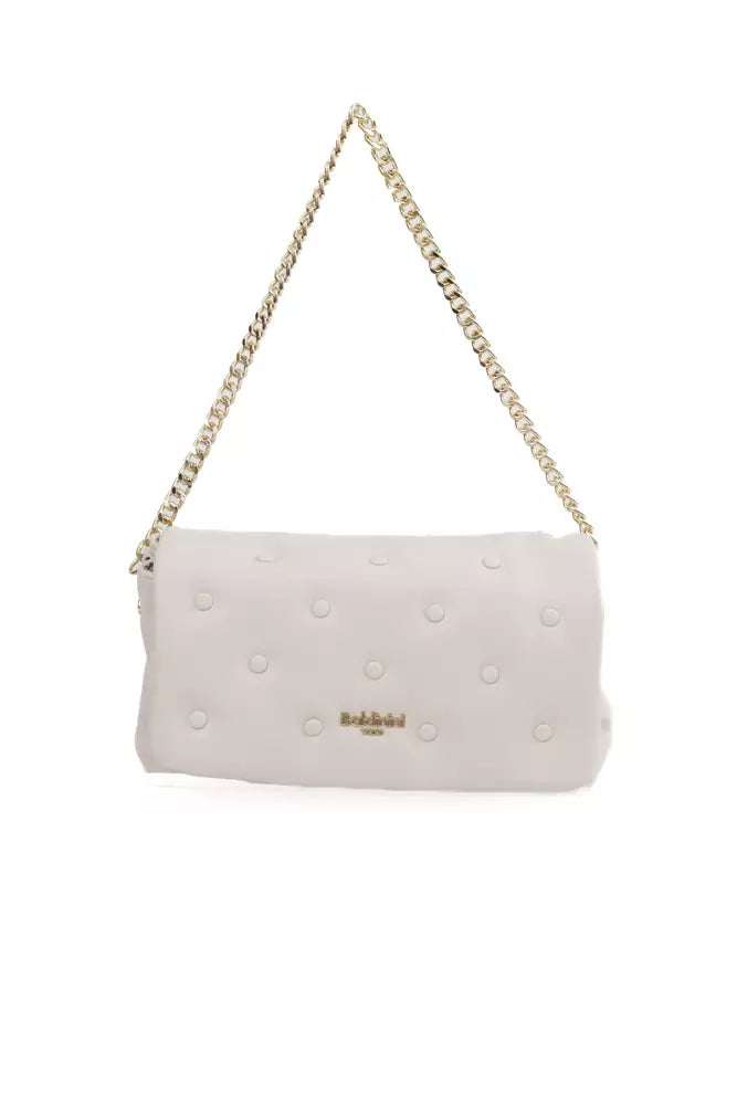 Contemporary Chic Promotions Baldinini Trend Beige Polyethylene Women Shoulder Bag Limited-Time Sale On Trendy Handbags – Don't Miss Out