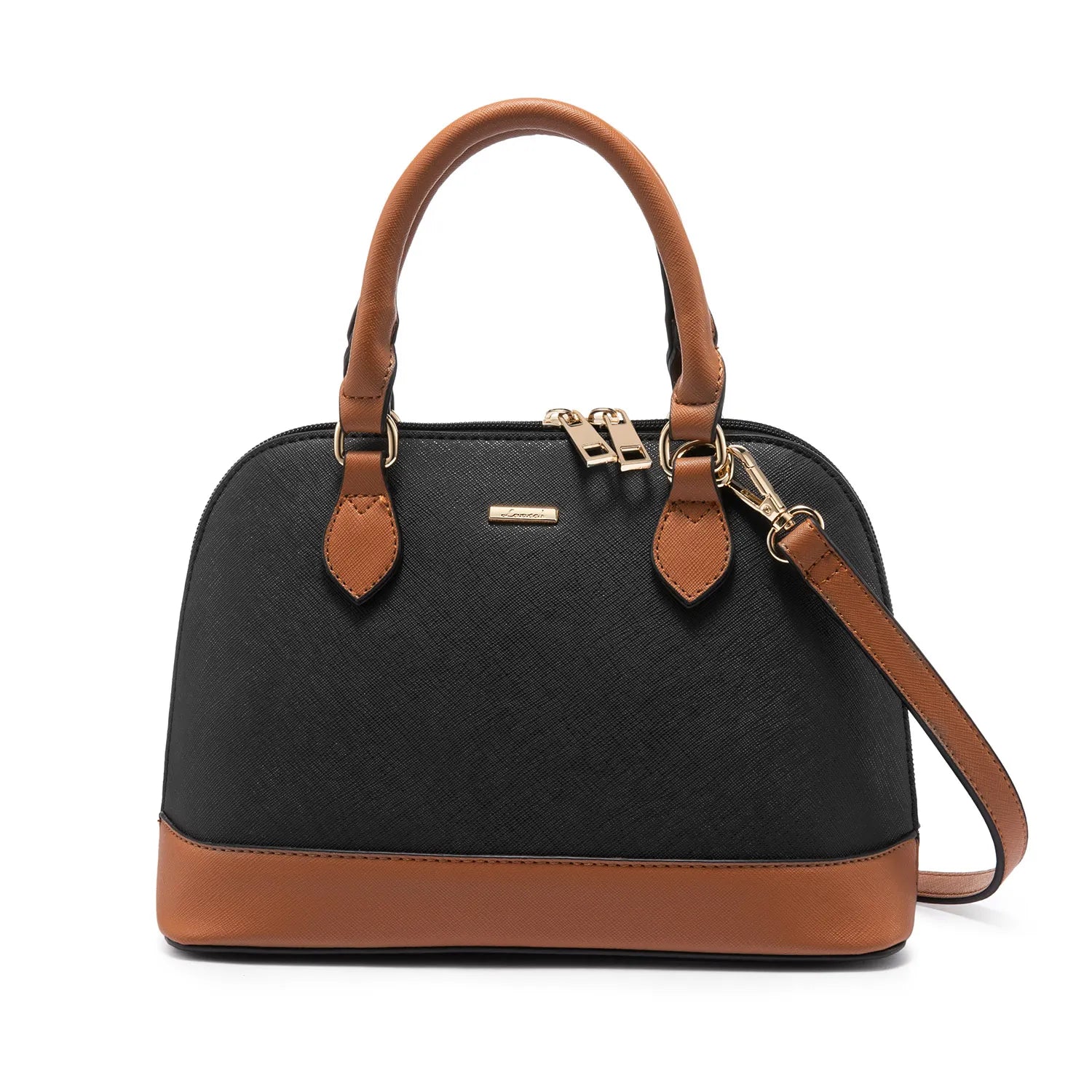 Black with brown