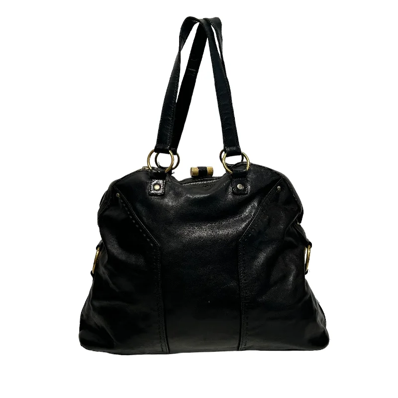 YVES SAINT LAURENT/Tote Bag/Leather/BLK/