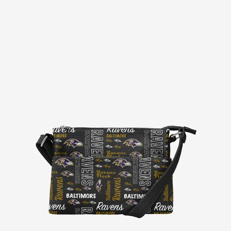 Baltimore Ravens Spirited Style Printed Collection Foldover Tote Bag Everyday Bags, Budget-Friendly