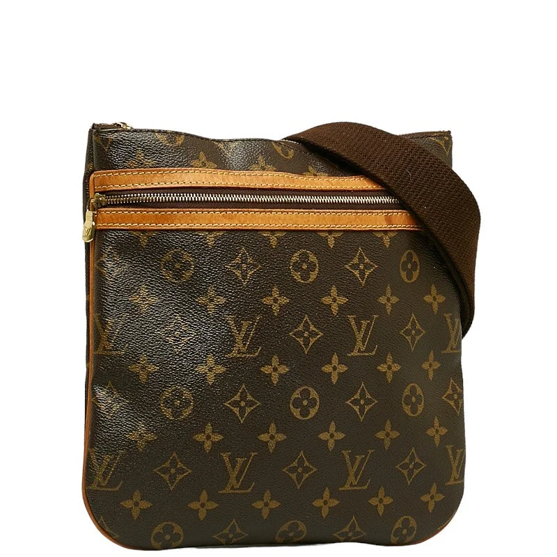 Louis Vuitton Monogram M40044 Shoulder Bag PVC/Leather Brown