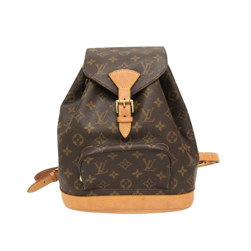 Louis Vuitton Montsouris  Canvas Backpack Bag (Pre-Owned)