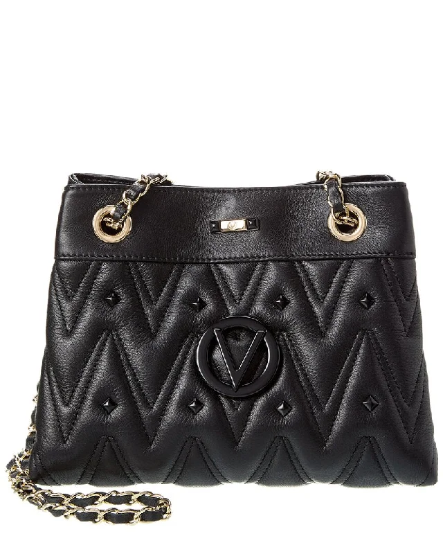 Valentino by Mario Valentino Rita Diamond Leather Shoulder Bag