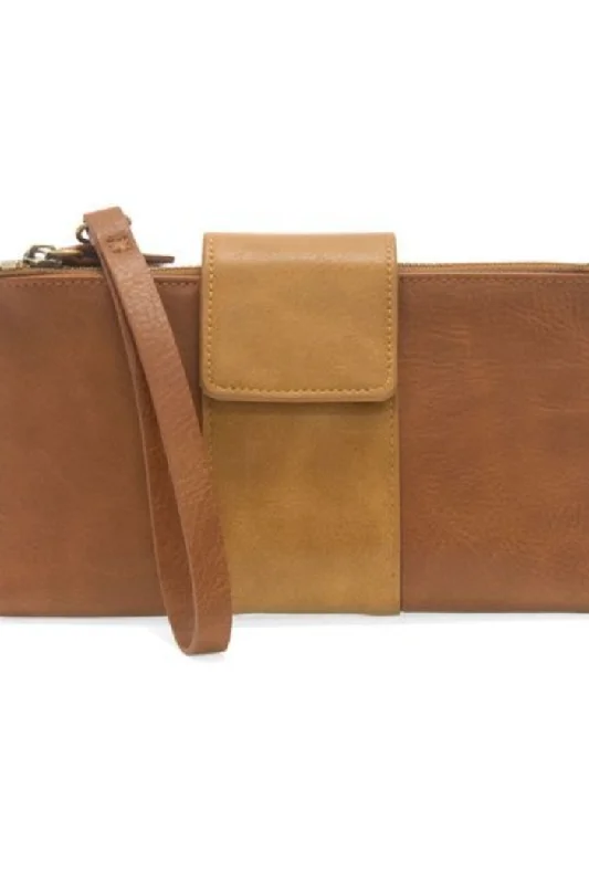 Camryn Colorblock Wallet Crossbody (Chicory/Almond)