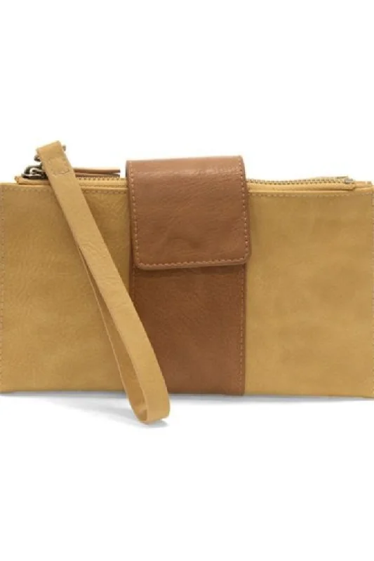 Camryn Colorblock Wallet Crossbody (Tan/Hazelnut)