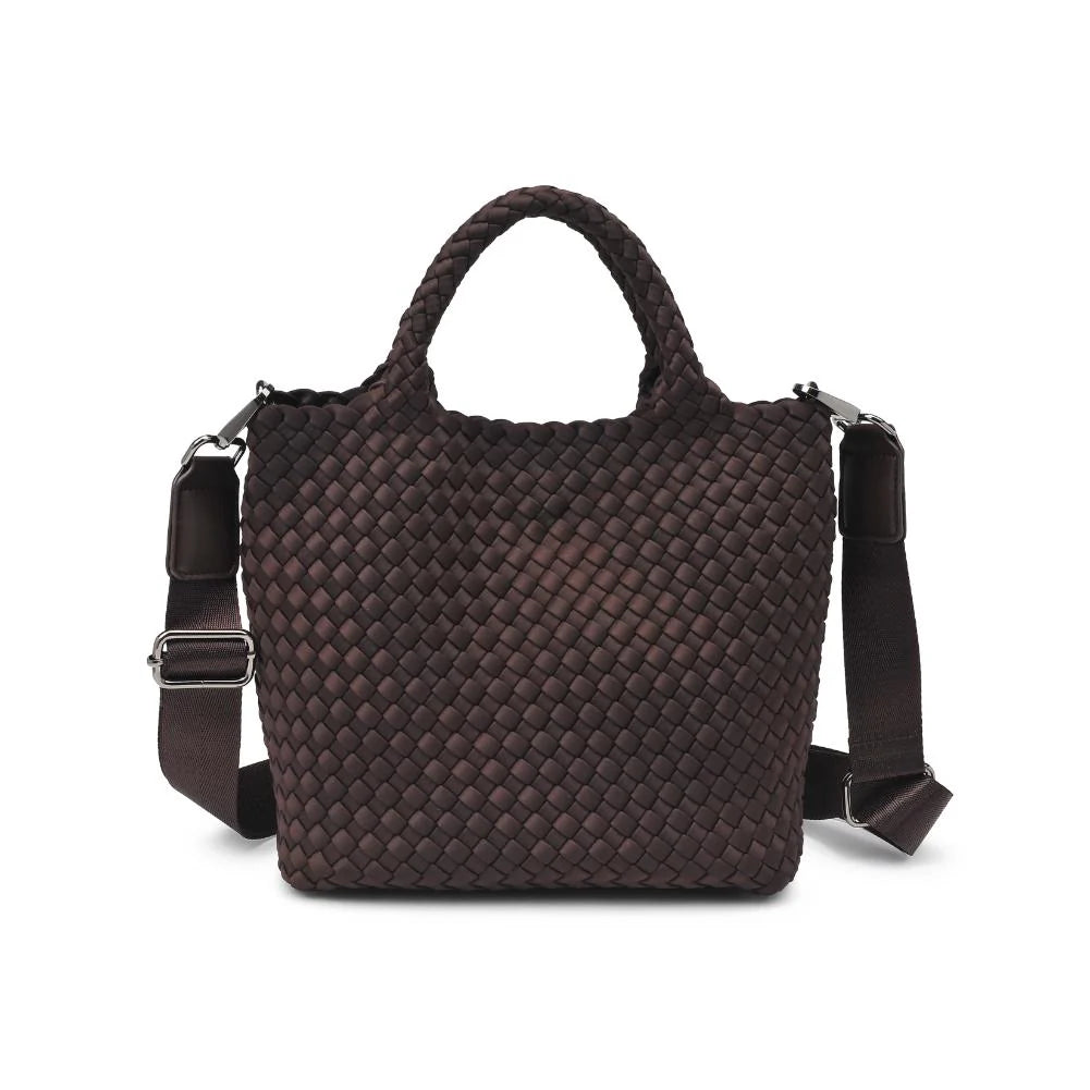 Sky's The Limit Chocolate Small Crossbody Tote