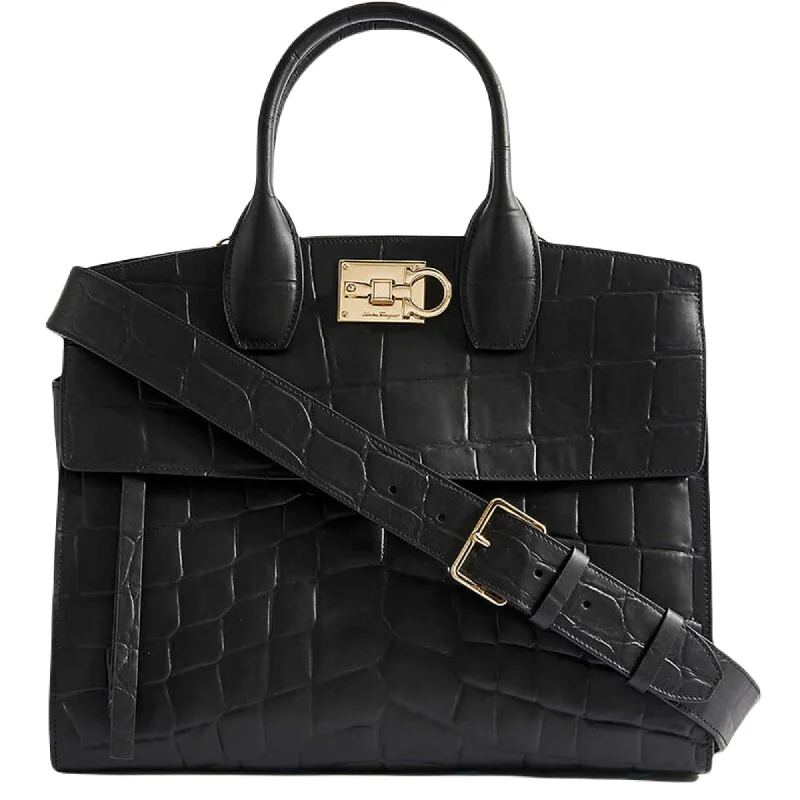 Eco-Friendly And Discounted Bags Ferragamo Studio Soft Shoulder Bag Black The Handbag Sale You've Been Waiting For