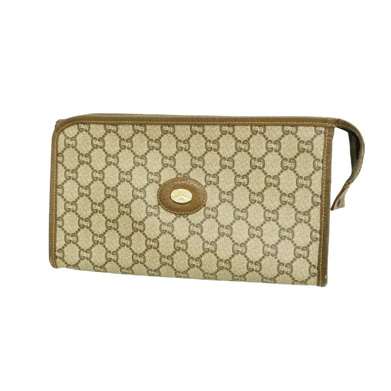 Gucci Beige Canvas Clutch Bag (Pre-Owned)