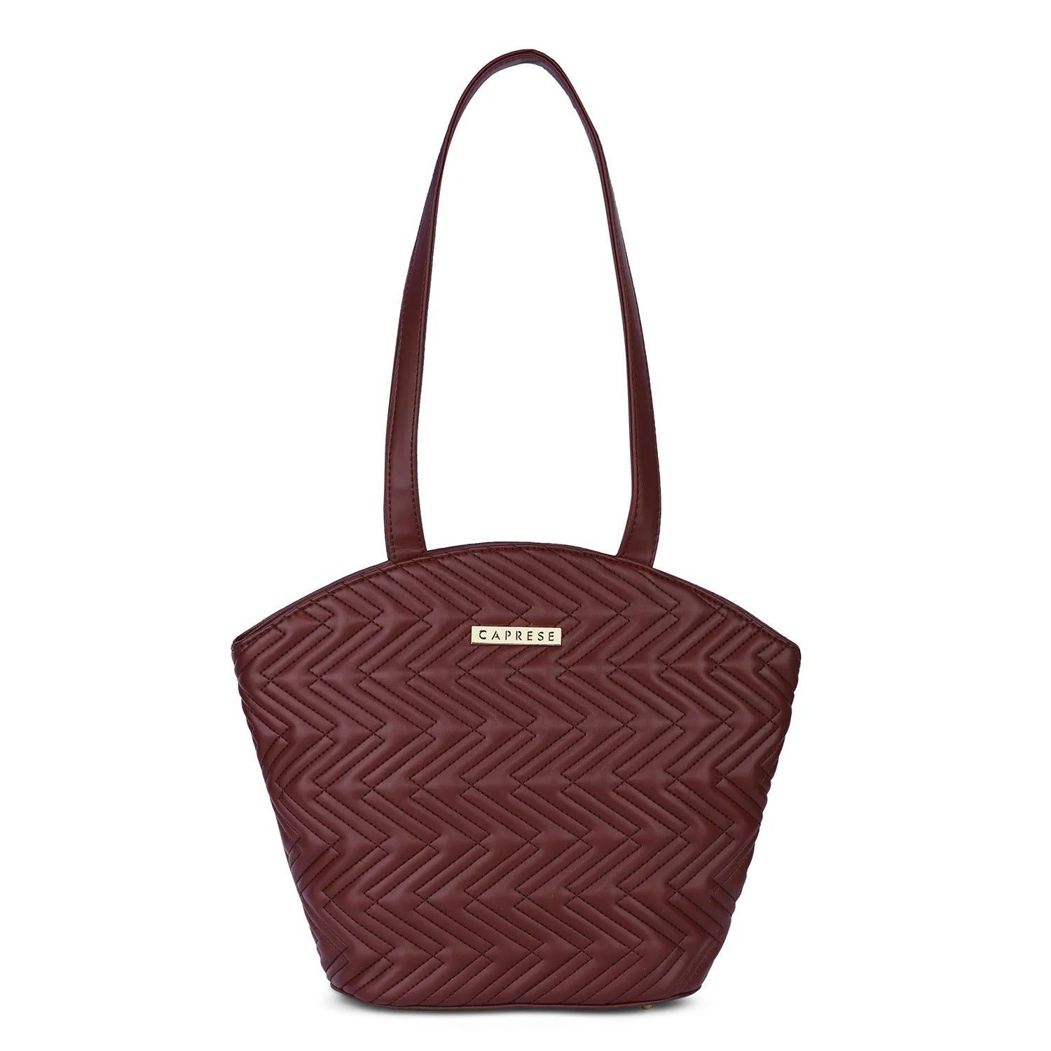 Trendy Looks On Sale Caprese Mavis Tote Medium Maroon Modern Handbags With Stylish Discounts