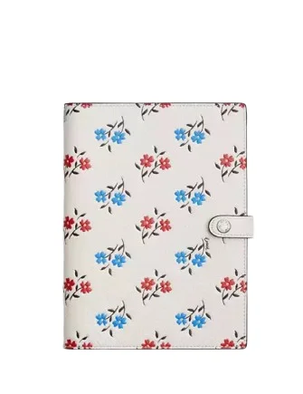 Coach Notebook With Floral Print