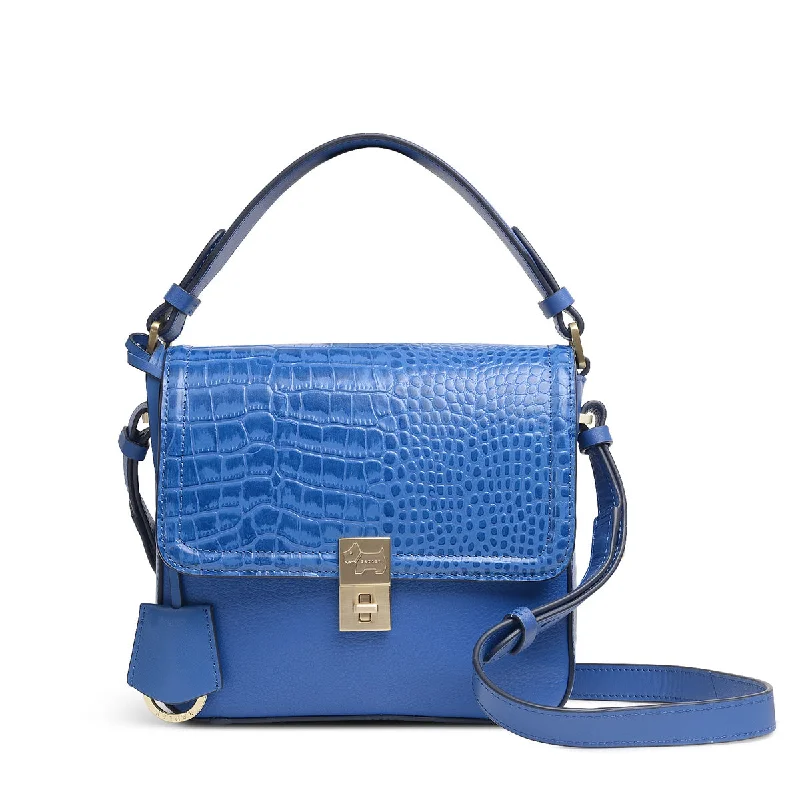 Stylish Deals Dorset Street Faux Croc - Small Flapover Crossbody Trendy Purses At Exclusive Promotional Rates