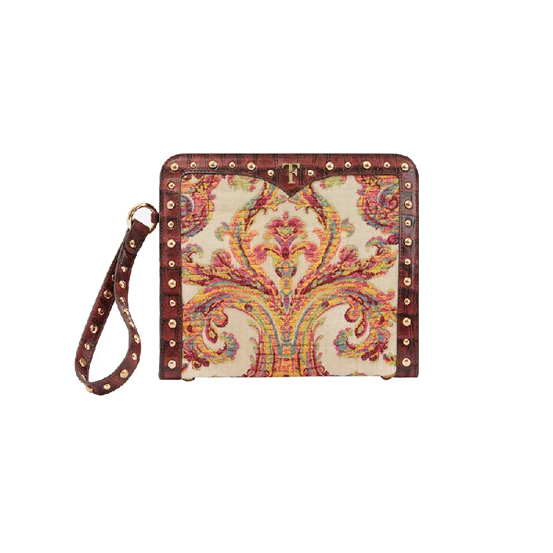 Layla Mystique Clutch- Cream