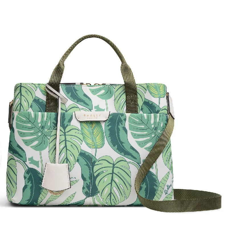 Statement Fashion Offers Maple Cross Radley Palm - Medium Zip Top Satchel Stylish And Functional Bags Now At Reduced Rates