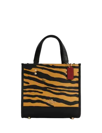 Coach Dempsey Tote 22 With Tiger Print