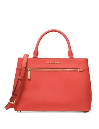 Michael Michael Kors Hailee Crossgrain Leather Satchel