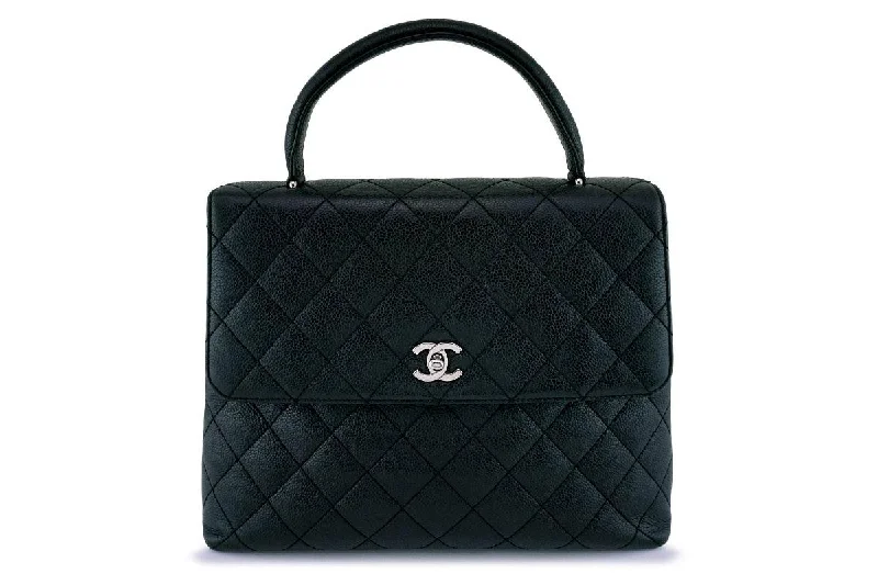 Chanel Black Caviar Classic Kelly Flap Bag SHW Luxury Bags, Budget Prices
