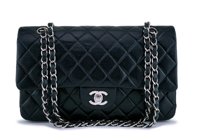 Chanel Black Lambskin Medium Classic Double Flap Bag SHW Fashion Bags, Limited Offer