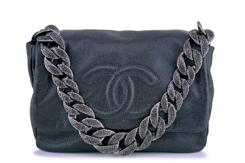 Chanel Gray Caviar 31 Timeless Flap Bag