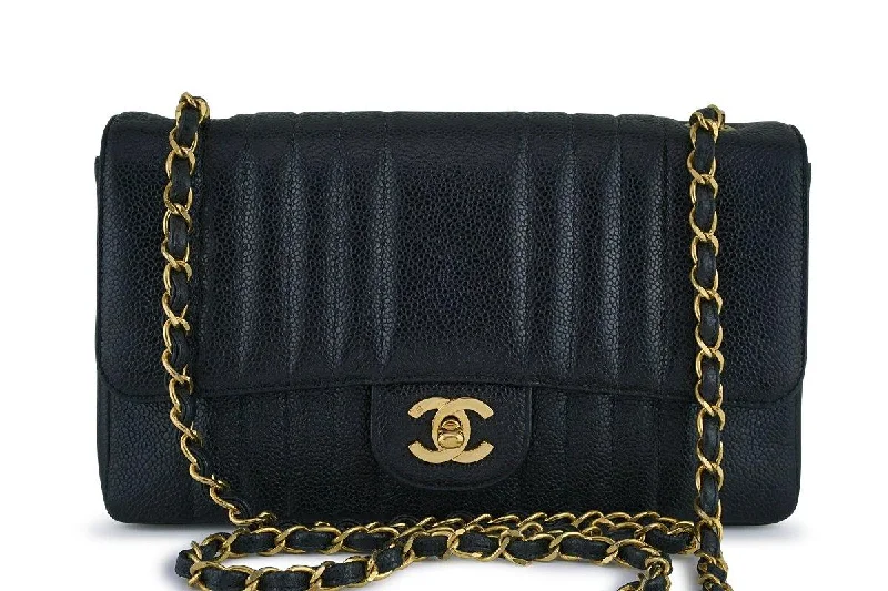 Chanel Vintage Caviar Black Mademoiselle Classic Medium Flap Bag