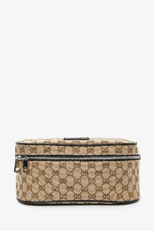 Gucci Brown GG Supreme Canvas Waist Bag