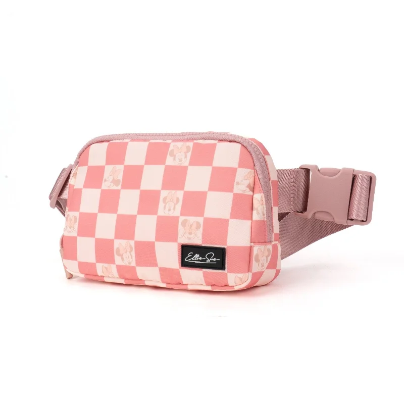 Rose Checkers Belt Bag