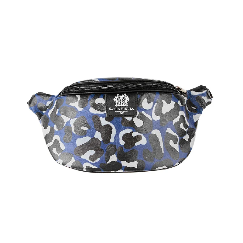 WAIST BAG BLUE LEOPARD