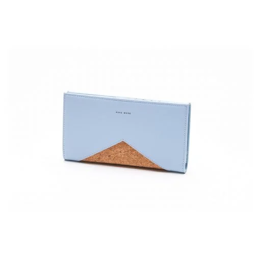 Sophie Wallet Smokey Blue and Cork