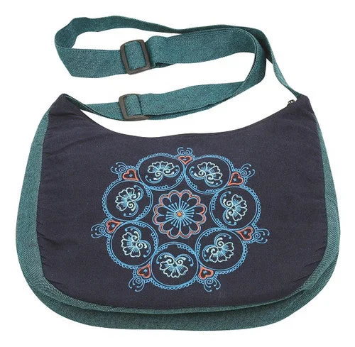 Purse ~ Blue & Turquoise ~ Embroidery