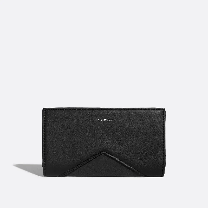 Sophie Wallet - Black/Suede