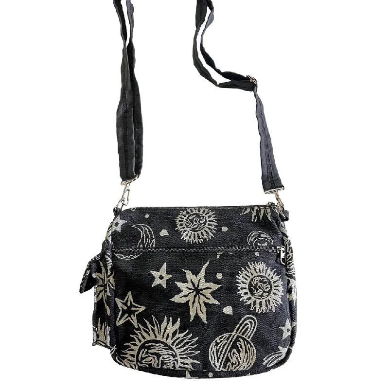 Sun, Moon & Stars Purse ~ Black