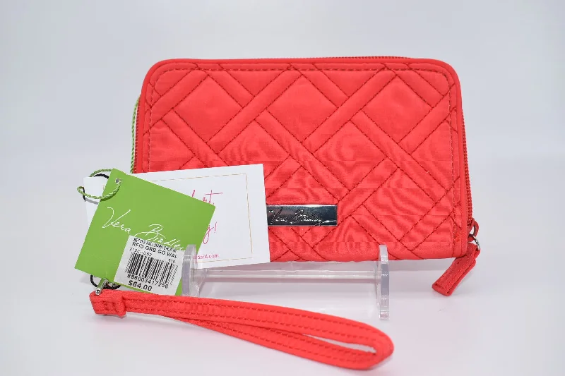 Vera Bradley RFID Grab & Go Microfiber Wristlet in "Canyon Sunset" Pattern