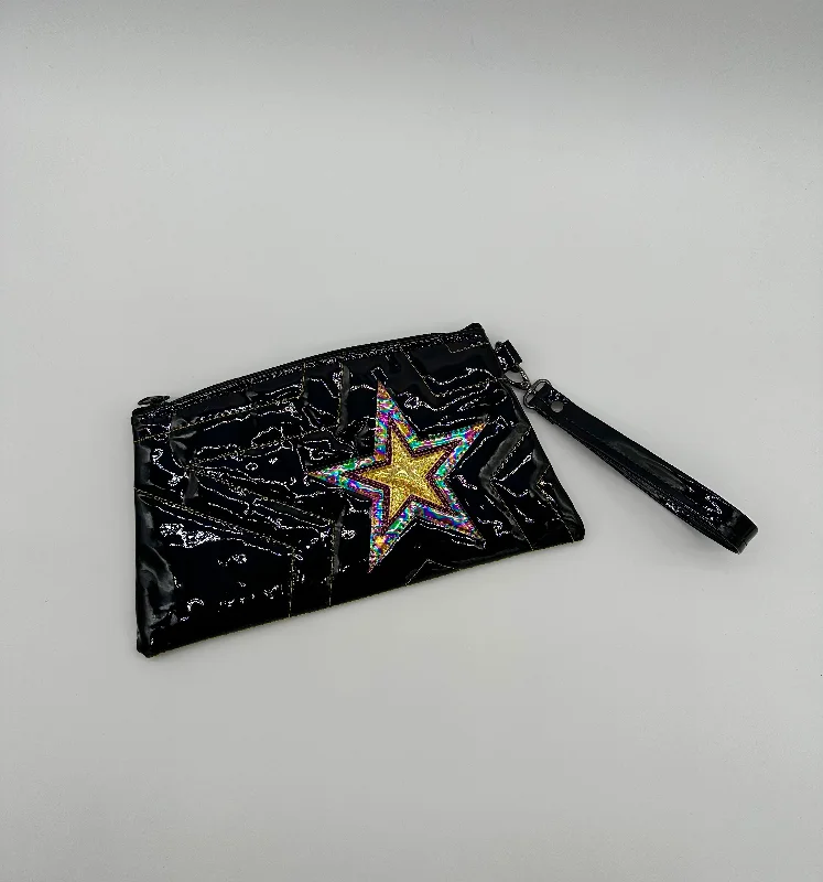 Angled Wristlet - Oil Slick Holo - Repeating Star