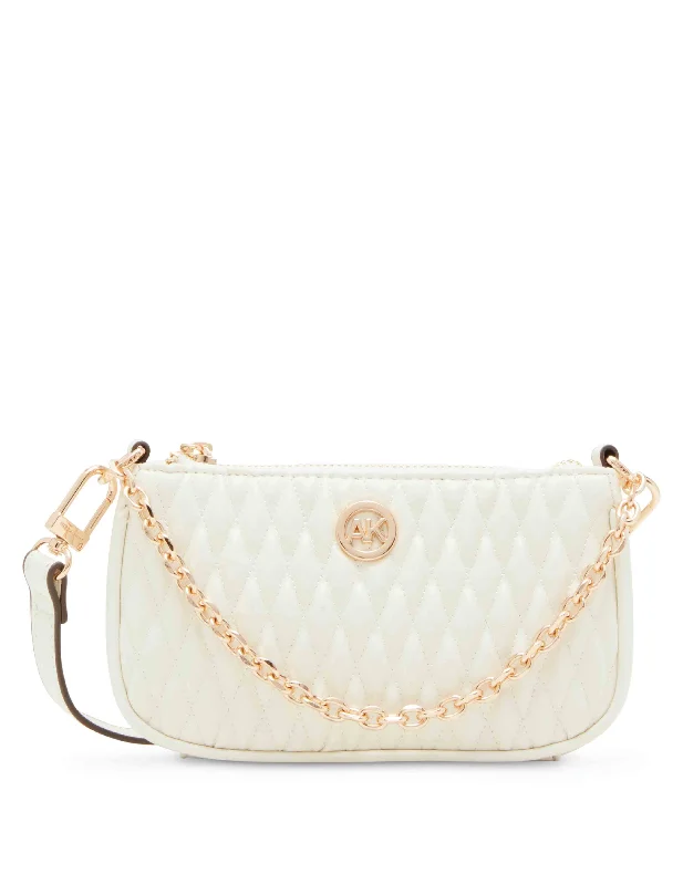 Mini Ruched Crossbody With Chain Swag