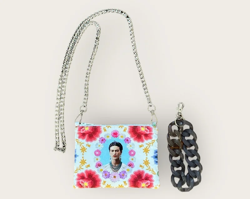 Frida Kahlo Floral Pouch