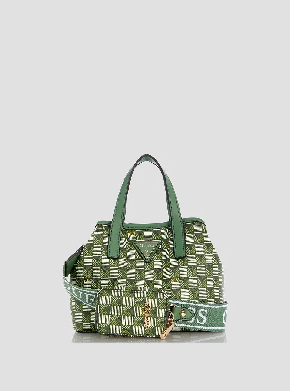 Green Logo G Wave Mini Tote Bag