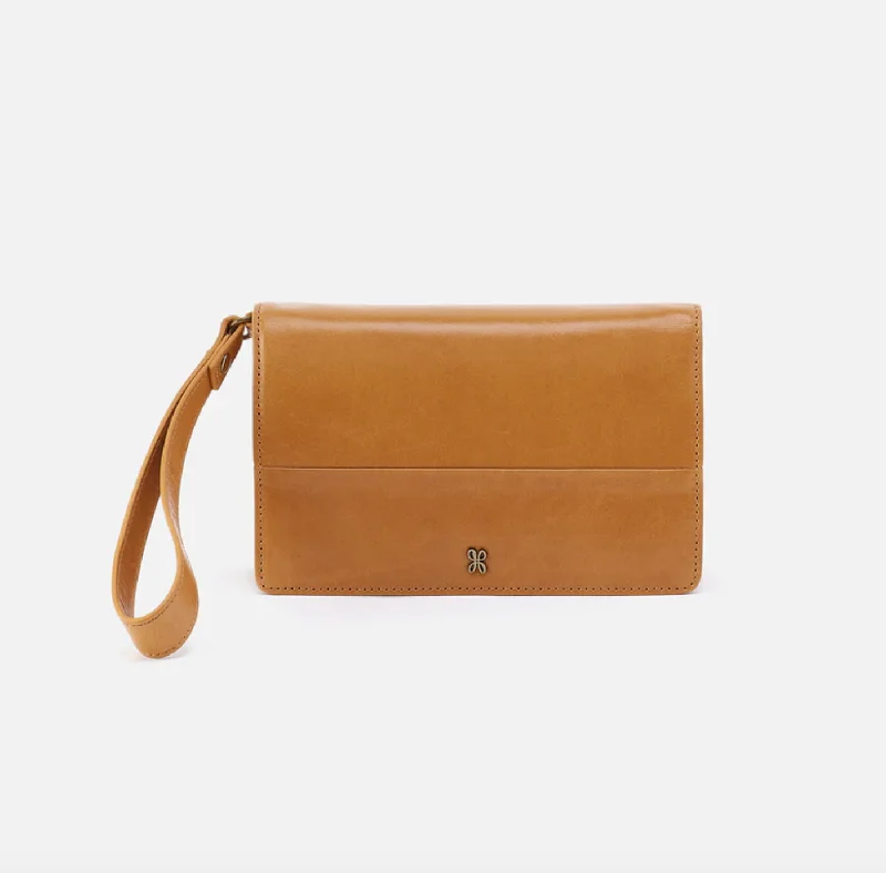 Jill Wristlet | Polished Leather