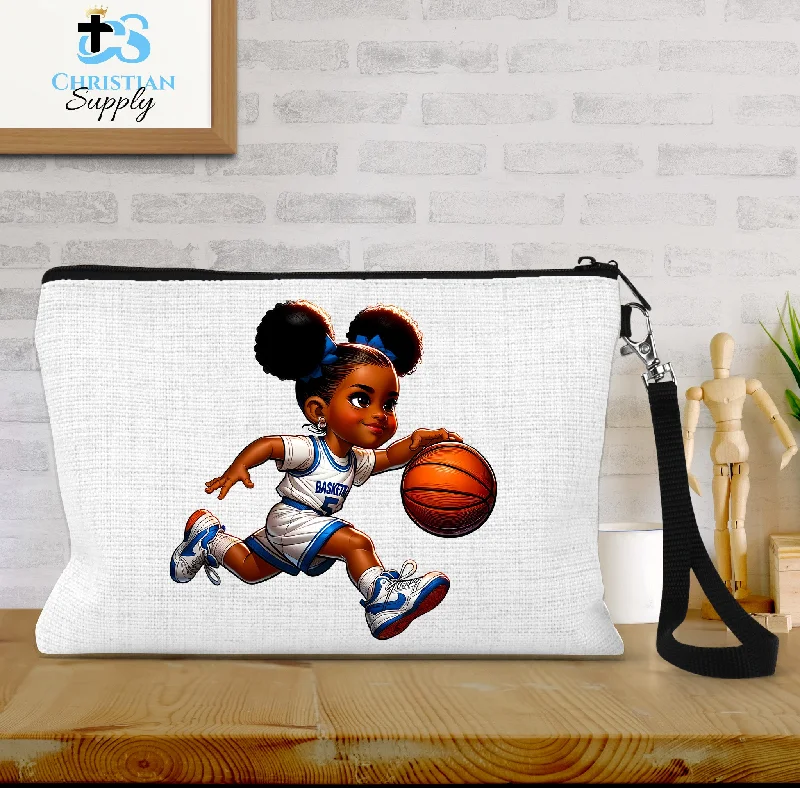 Kids Christian Basketball Player Wristlet