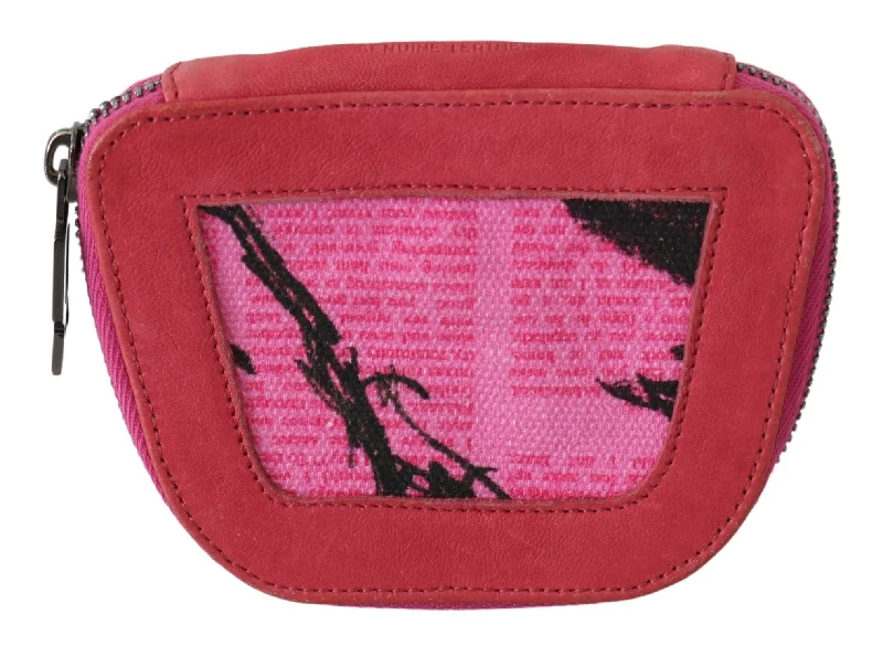 O Suede Printed Coin Holder Women Fabric Zippe Women's Purse