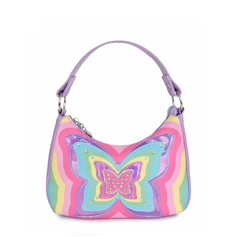 Rayed Butterfly Mini Crescent Bag