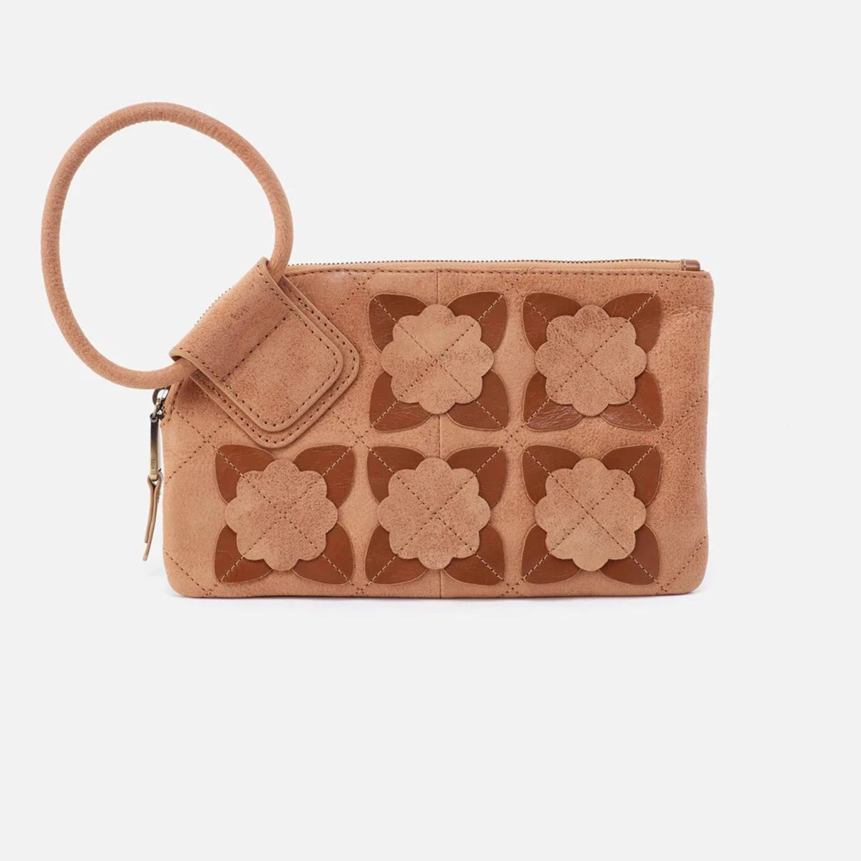 Sable Wristlet | Appliqued Leather