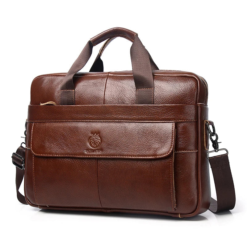 Leather Laptop Messenger Bag 15 inch