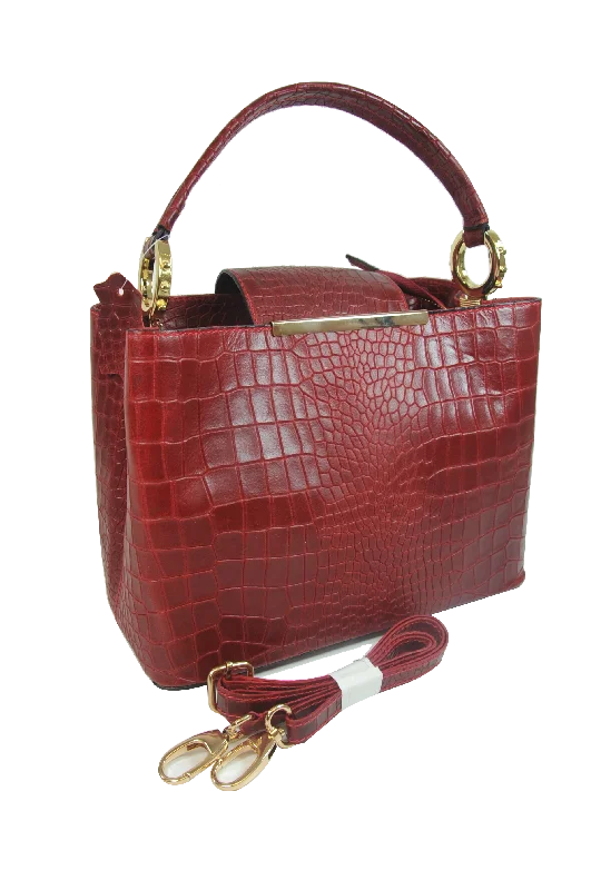 Misty Croci Papillon Leather Bag - Made in Italy