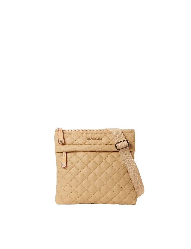 Metro Flat Crossbody - Camel