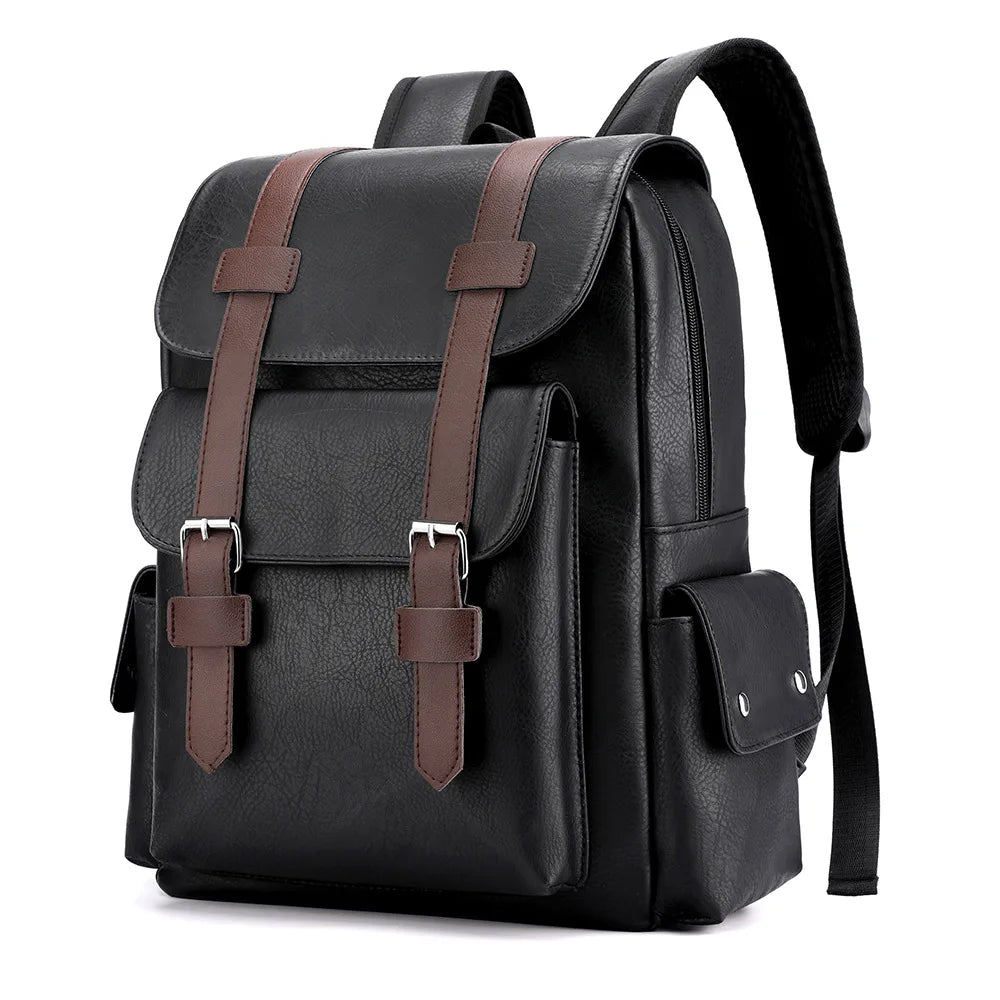 Laptop Backpack 15.6 inch Leather